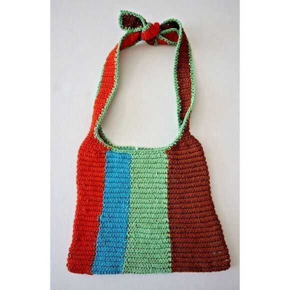 Urban Outfitters/Free People Multicolor Tori Soft Crochet Cotton Hobo Bag - Picture 1 of 7
